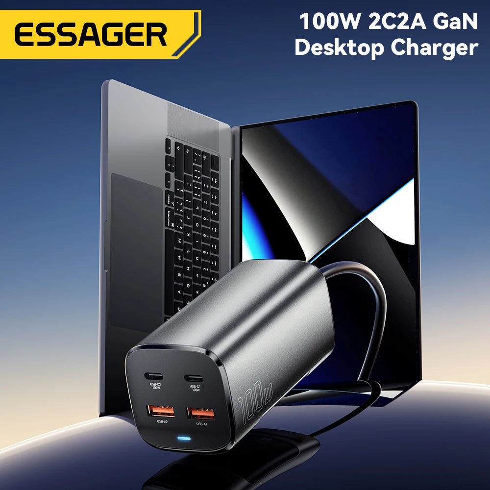 100W USB-C GAN Fast Charger | 100W GAN Charger with Quick Charge 4.0 | USB-C 100W PD Desktop Charger |  100W Multi-Port GAN Charging Adapter | High-Speed 100W USB-C Charger | 100W Fast Charging GAN Power Adapter
 | USB-C Quick Charge 4.0 GAN Charger | PD Fast Charger – 100W GAN Tech | 100W GAN USB-C Power Hub 