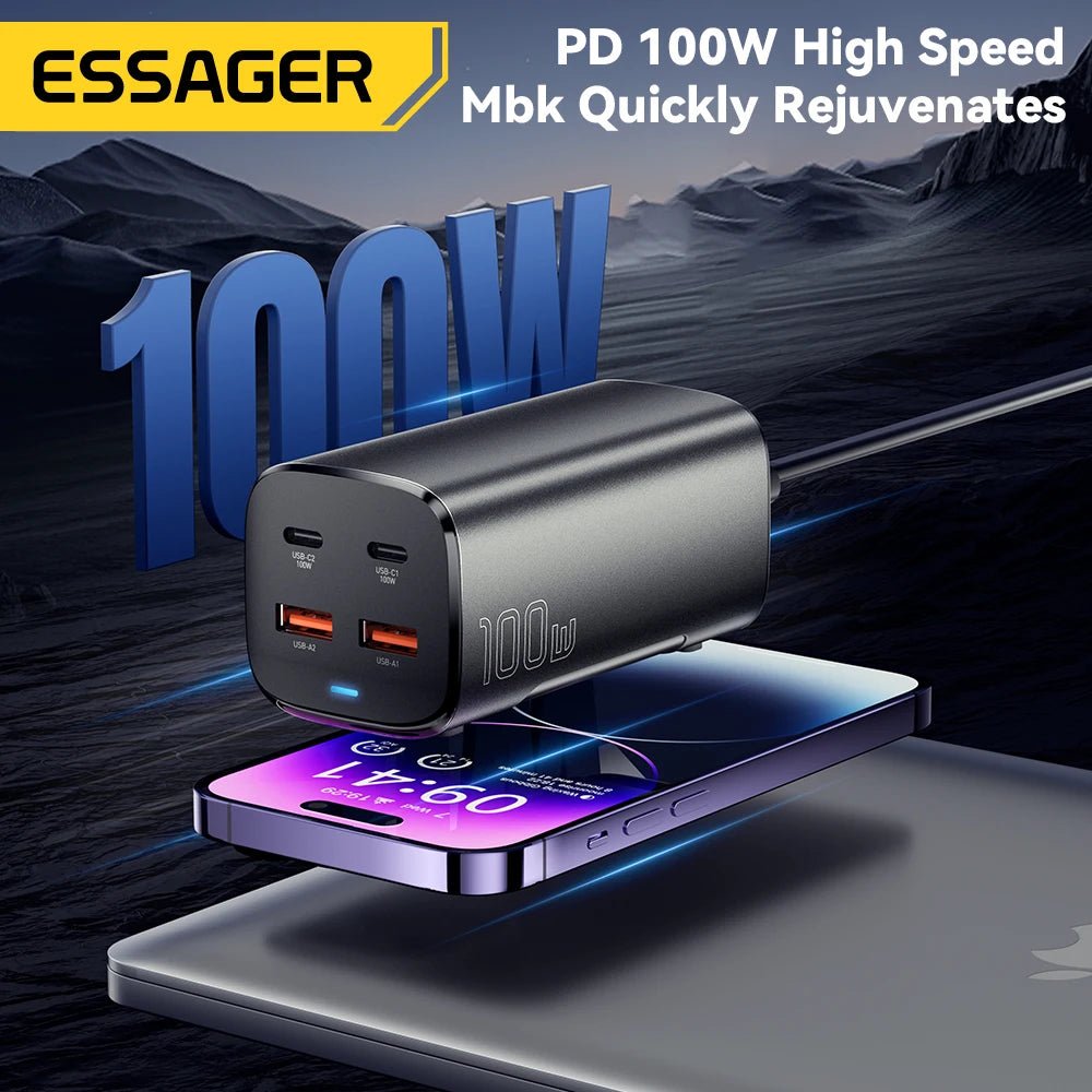 100W USB-C GAN Fast Charger | 100W GAN Charger with Quick Charge 4.0 | USB-C 100W PD Desktop Charger |  100W Multi-Port GAN Charging Adapter | High-Speed 100W USB-C Charger | 100W Fast Charging GAN Power Adapter
 | USB-C Quick Charge 4.0 GAN Charger | PD Fast Charger – 100W GAN Tech | 100W GAN USB-C Power Hub 