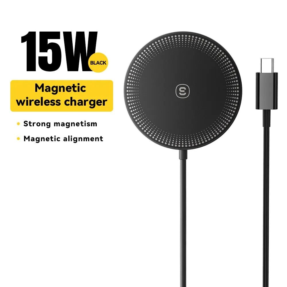 Essager 15W Magnetic Qi Wireless Charger Fast Charging for iPhone 14 13 12 Pro Max - 