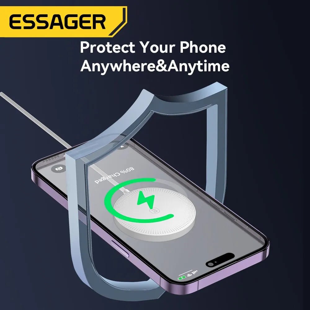 Essager 15W Magnetic Qi Wireless Charger Fast Charging for iPhone 14 13 12 Pro Max - 