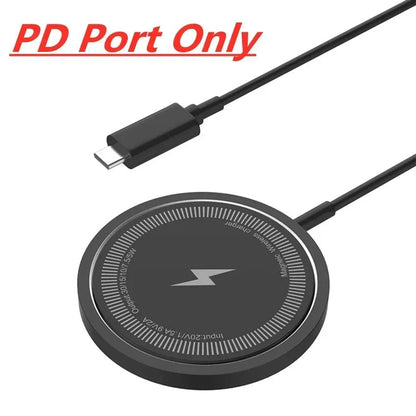 Magnetic 30W Wireless Charger Pad Stand for iPhone 15 14 13 12 11 Pro Max Airpods Fast Charging Dock - 