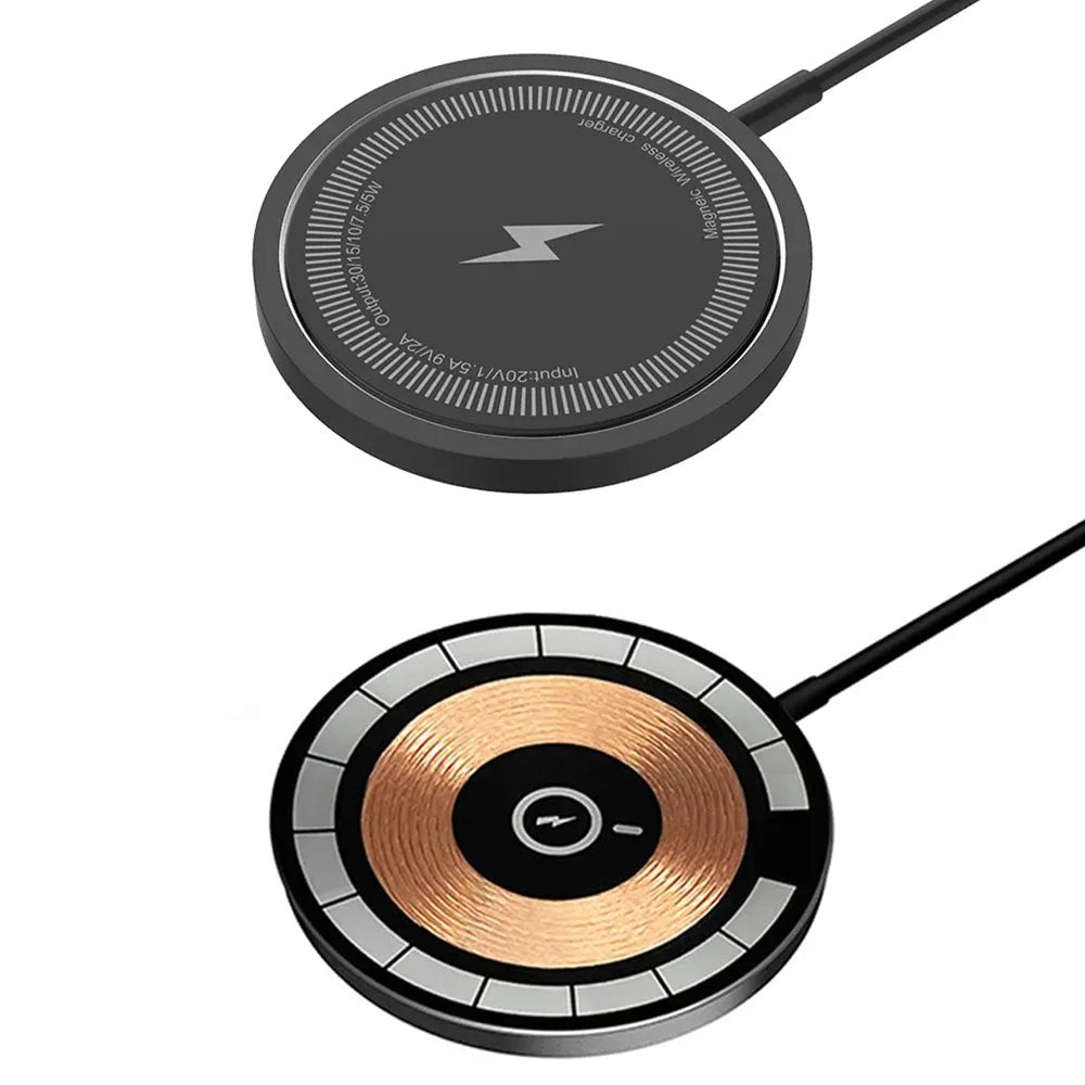 Magnetic 30W Wireless Charger Pad Stand for iPhone 15 14 13 12 11 Pro Max Airpods Fast Charging Dock - 