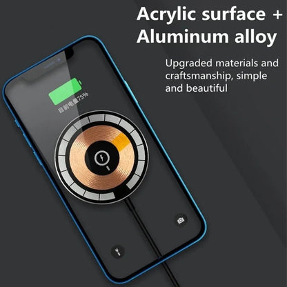 Magnetic 30W Wireless Charger Pad Stand for iPhone 15 14 13 12 11 Pro Max Airpods Fast Charging Dock - 